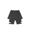 Flare Skirt Shorts / Charcoal