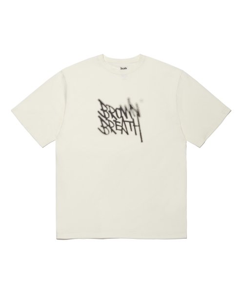 MUSINSA | BROWNBREATH SPREAD TAG T-Shirt - IVORY