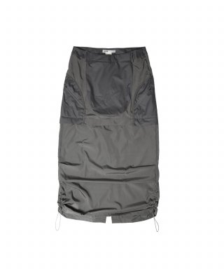 오호스(OJOS) 3-Way Nylon String Skirt / Black...