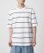 무신사 스탠다드(MUSINSA STANDARD) 멀티 스트라이프 릴렉스드 반팔 티셔츠 2 [화이트]