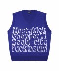 [NSTK] Kinsum Knit Vest (Blue)_K22QB634