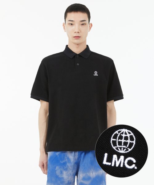 ★2023SS新作★LMC★GLOBE PK POLO SHIRT 엘엠씨(LMC) GLOBE PK POLO SHIRT black - 사이즈 & 후기 | 무신사