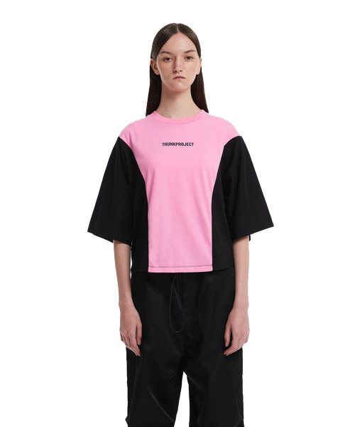 Colorblocked T-Shirt_Pink