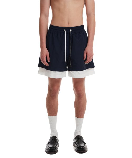 Layered Shorts_Navy