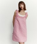 무디디(MUDIDI) Tweed sleeveless dress 002 Pink