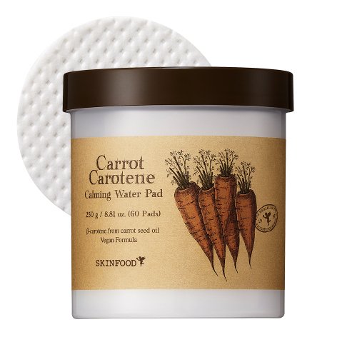 MUSINSA公式 | SKINFOOD Carrot Carotene Calming Water Pad 60EA 250g