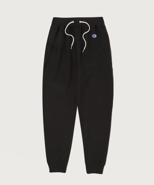 챔피온() 여성 리버스위브 저지 스트링 조거 팬츠 Black 상품 이미지