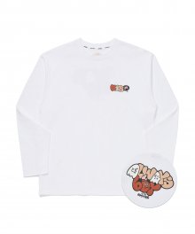 [MARKM X SAMBYPEN] LONG SLEEVE T-SHIRT WHITE