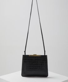 Double flat bag(Crocodile black)_OVBAX23014CRK