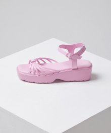 Knotted platform sandal(glow pop pink)_OK2AM23003CPI