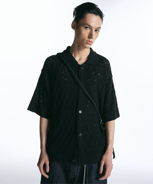 인사일런스(insilence) 크래프트 스카시 카디건 BLACK