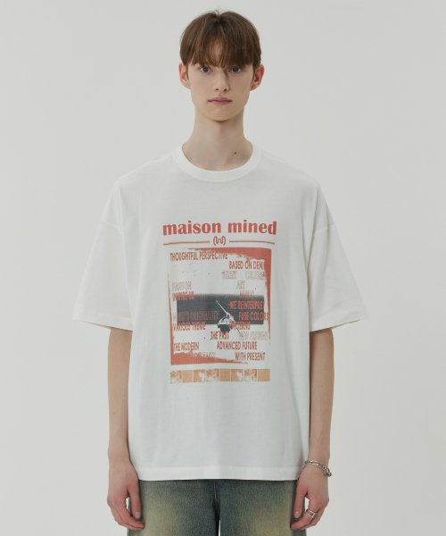 【MAISON MINED】24SS★ SCRAWL WORD HALF T MUSINSA | MAISON MINED SCRAWL WORD HALF T BLACK