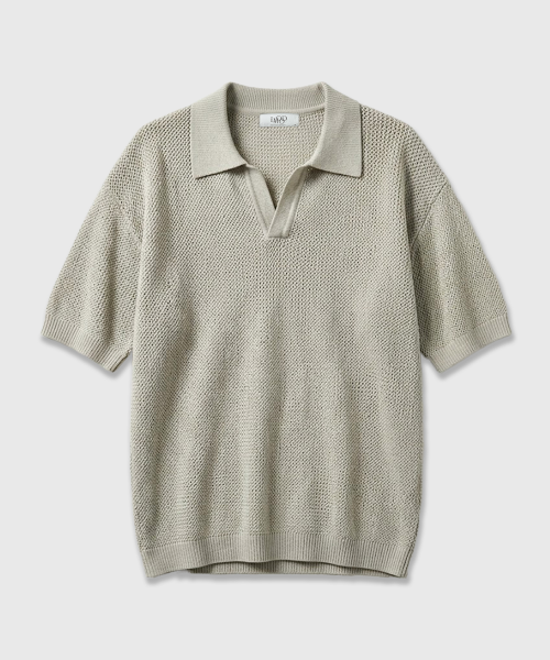 Плетеный трикотажный поло с коротким рукавом (3 COLORS)