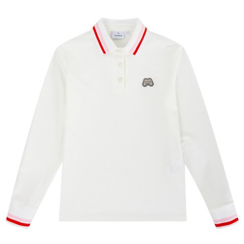 Double Collar поло Shirts White