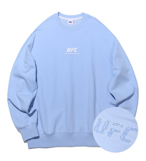 Свитшот UFC Logo Monogram Relaxed Fit Sky Blue U2SWU1306SB