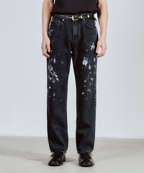 51067 CONE INK SPLATTER JEANS широкий прямой
