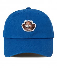 [LESSER PANDA] FACE LOGO WAPPEN BALL CAP BLUE