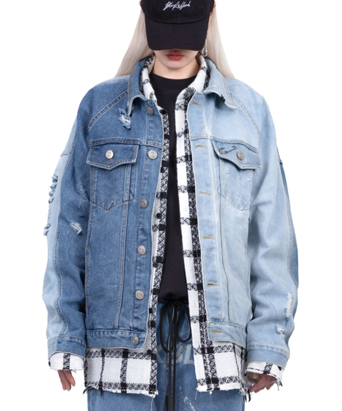 Джинсовая куртка Bibidy Division Reverse Blue