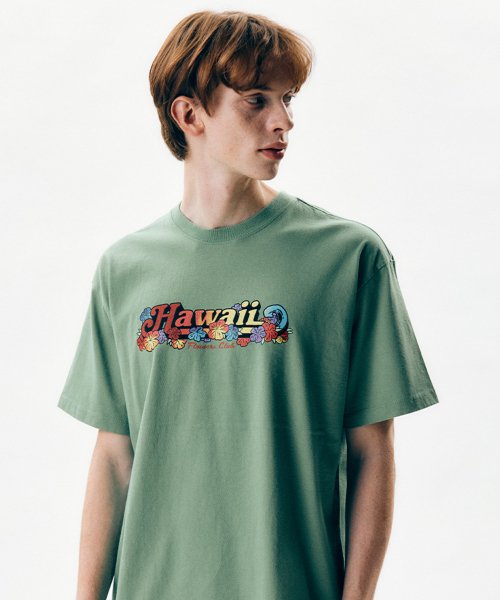 빅웨이브 컬렉티브(BIGWAVE COLLECTIVE) HAWAII T-SHIRT (FOLIAGE) - 38,250 | 무신사 스토어