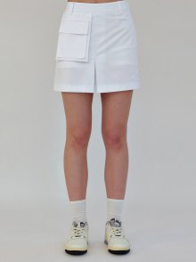 Multi Pocket Skirts_White