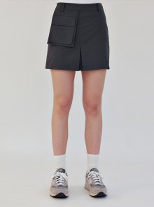 Multi Pocket Skirts_Charcoal