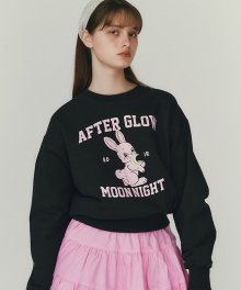 MOON RABBIT SWEATSHIRT - CHARCOAL