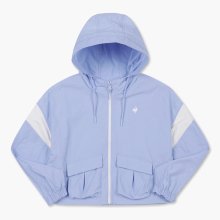 [에슬레저] 여성 컬러블록 후드 자켓 블루(QO122OJK26)