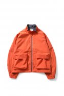 홀리선(HORLISUN) 23SS Parker Color Block Jacket Orange