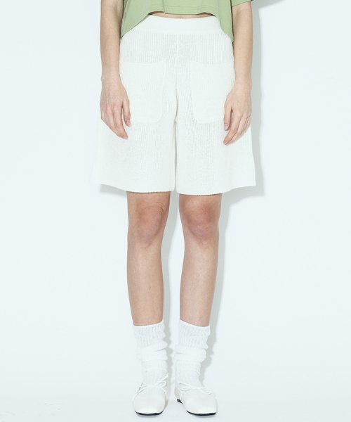 에이전트픽(agentpeek) AGP 니트 쇼츠(W) 크림