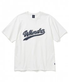 BASEBALL SCRIPT T-SHIRT (WHITE)