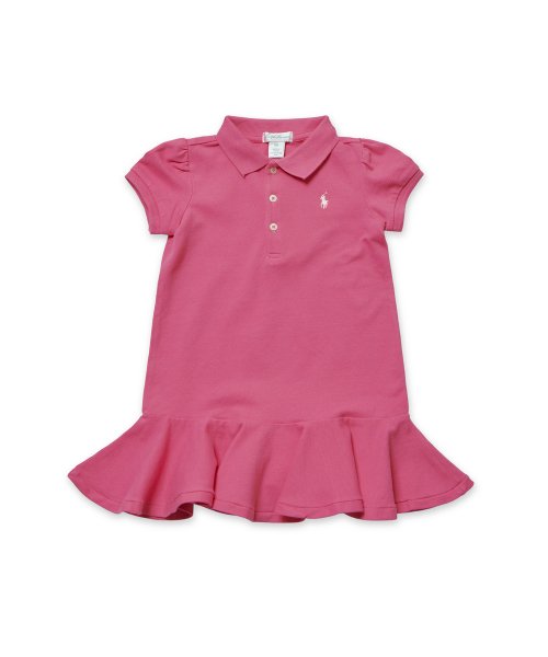 폴로 랄프 로렌 칠드런(POLO RALPH LAUREN CHILDREN) 베이비 여아 스트레치 메시 폴로 드레스 & 블루머 - 핑크 - 사이즈 & 후기 | 무신사