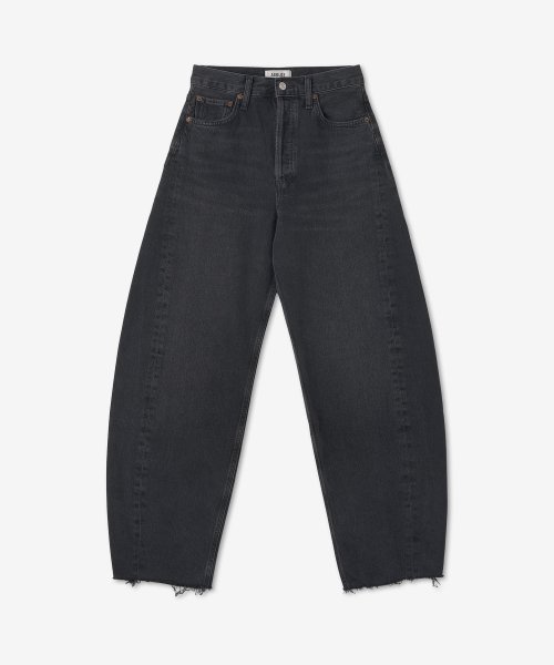 에이골디(agolde) 루나 스트레이트 프린지 데님 팬츠 - 블랙 / A90391157POSS
