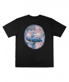 [벨리곰 콜라보] DREAM 오버핏 반팔 티셔츠 BS208 (블랙)