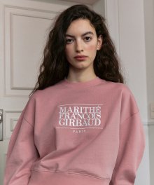 MOUVEMENT W CLASSIC LOGO CROP SWEATSHIRT pink