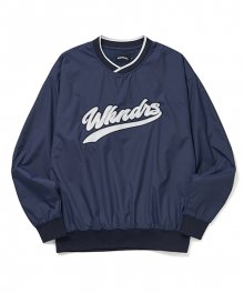 BASEBALL SCRIPT PULLOVER (NAVY)