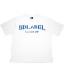 살롱드키(SALON DE KII) 핸들  로고 오버 핏 반팔 티셔츠 화이트