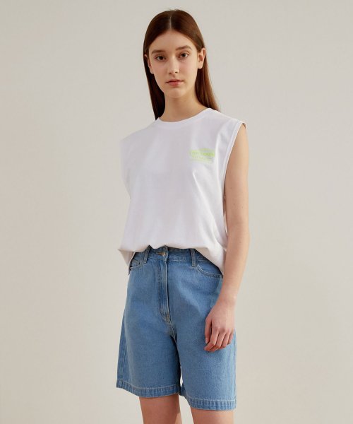 Майка с неоновым логотипом NEON LOGO SLEEVELESS T-SHIRT