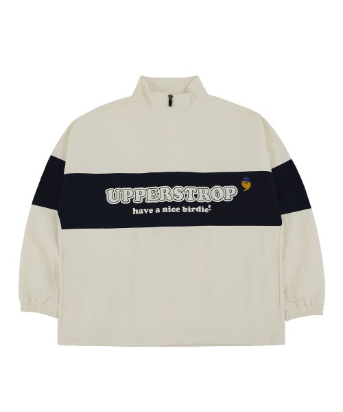 [UP3033] Анорак UPST GOLF с большим логотипом Ivory