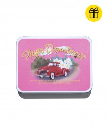 FLOWER DELIVERY TIN CASE PINK