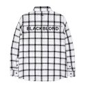 블랙블론드(BLACKBLOND) 비비디 클래식 로고 플레이드 트위드 셔츠 (화이트)