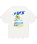 커버낫(COVERNAT) 비치 하와이안 티셔츠 화이트