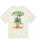 커버낫(COVERNAT) 아치 하와이안 티셔츠 에크루