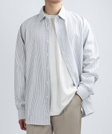 PIPE STRIPE OXFORD SHIRTS (Black/Bar)