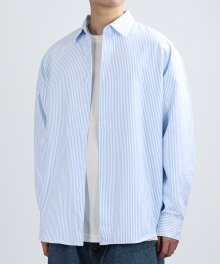 PIPE STRIPE OXFORD SHIRTS (Sky)