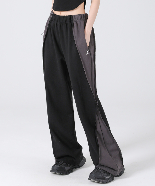 Optical Side Wide брюки BLACK