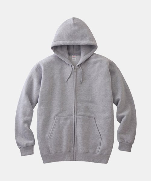 MUSINSA | PRINTSTAR 217-MLZ Plain Hood Zip-up Moku Gray