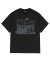 오드스튜디오 유스클럽 그래픽 오버핏 티셔츠 - BLACK