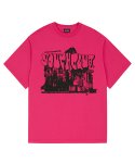 오드스튜디오(ODDSTUDIO) 유스클럽 그래픽 오버핏 티셔츠 - PINK
