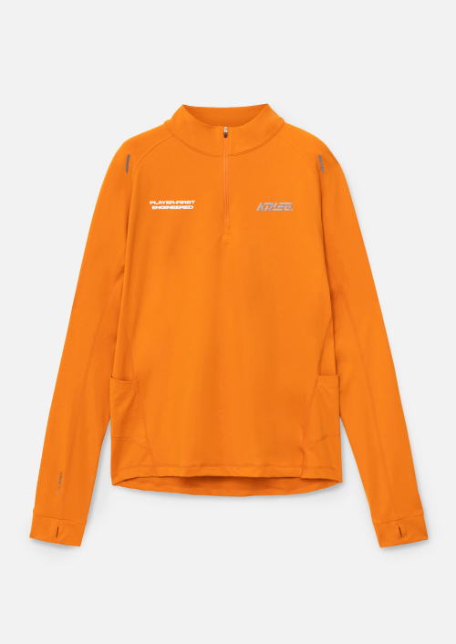 MENS PACER HALF-ZIP T SHIRTS_ORANGE
