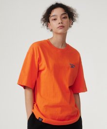 코어 로고 티셔츠 - 오렌지
